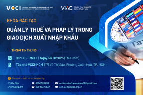 Khóa đào tạo "Quản lý thuế và pháp lý trong giao dịch xuất nhập khẩu"