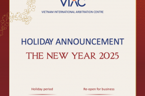 Holiday annoucement for The New Year 2025