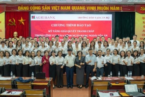 VIAC phối hợp với Ngân hàng Agribank tiếp tục tổ chức Chuỗi chương trình Đào tạo về Kỹ năng giải quyết tranh chấp trong lĩnh vực Tài chính Ngân hàng ngoài tòa án và thi hành án dân sự