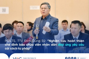 PGS.TS. TTV Đinh Dũng Sỹ: “Nghiên cứu hoàn thiện chế định bào chữa viên nhân dân đáp ứng yêu cầu cải cách tư pháp”