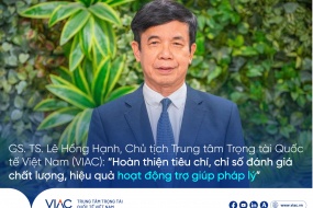 GS. TS. Lê Hồng Hạnh, Chủ tịch Trung tâm Trọng tài Quốc tế Việt Nam (VIAC): “Hoàn thiện tiêu chí, chỉ số đánh giá chất lượng, hiệu quả hoạt động trợ giúp pháp lý”