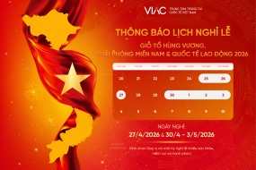 Thông báo lịch nghỉ lễ Giỗ Tổ Hùng Vương, Giải phóng miền Nam & Quốc tế Lao động 2026