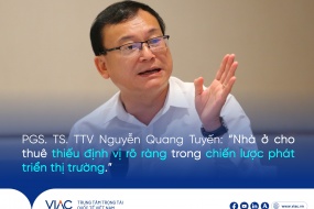 PGS. TS. TTV Nguyễn Quang Tuyến: “Nhà ở cho thuê thiếu định vị rõ ràng trong chiến lược phát triển thị trường”