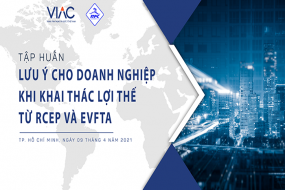 Lớp tập huấn "Lưu ý cho doanh nghiệp khi khai thác lợi thế từ RCEP và EVFTA"