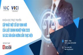 Khóa học trực tuyến: “Cập nhật một số quy định mới của Luật Doanh nghiệp 2020 và các văn bản hướng dẫn thực hiện”