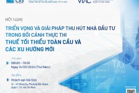 Hội nghị "Triển vọng và giải pháp thu hút nhà đầu tư trong bối cảnh thực thi thuế doanh nghiệp tối thiểu toàn cầu và các xu hướng mới"