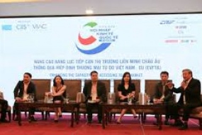 DIỄN ĐÀN "NÂNG CAO NĂNG LỰC TIẾP CẬN THỊ TRƯỜNG LIÊN MINH CHÂU ÂU QUA HIỆP ĐỊNH THƯƠNG MẠI TỰ DO VIỆT NAM - EU"