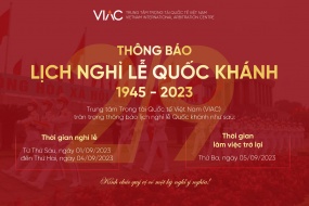 Thông báo Lịch nghỉ lễ Quốc khánh 02/09/2022