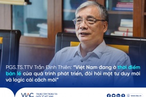 PGS.TS.TTV Trần Đình Thiên “Việt Nam đang ở thời điểm bản lề của quá trình phát triển, đòi hỏi một tư duy mới và logic cải cách mới”