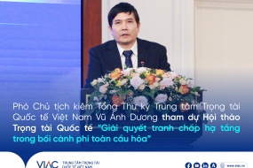 Phó Chủ tịch kiêm Tổng Thư ký Trung tâm Trọng tài Quốc tế Việt Nam Vũ Ánh Dương tham dự Hội thảo Trọng tài Quốc tế “Giải quyết tranh chấp hạ tầng trong bối cảnh phi toàn cầu hóa”