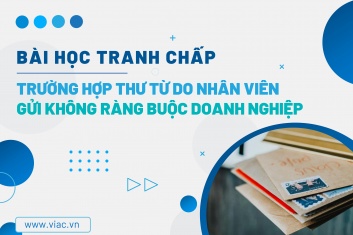 #031 | Trường hợp thư từ do nhân viên gửi  không ràng buộc doanh nghiệp