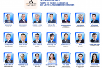 21 VIAC’s Listed Arbitrators recognised in the A-list 2025: Vietnam’s top 100 Lawyers