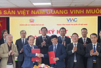 Vietnam International Arbitration Centre (VIAC) signed Memorandum of Understanding with Hanoi Bar Association (HBA)