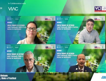 VIAC and AusCham co-organized Webinar 02 on Green Finance in Vietnam: Legal Framework, Risk and Practical Access for Businesses