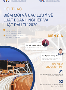 Chuỗi hội thảo "Những điểm mới và các lưu ý cho doanh nghiệp về Luật Doanh nghiệp 2020, Luật Đầu tư 2020"