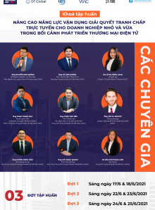 Khóa tập huấn "Nâng cao năng lực vận dụng giải quyết tranh chấp trực tuyến cho doanh nghiệp nhỏ và vừa trong bối cảnh phát triển thương mại điện tử"