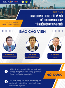 Tọa đàm "Kinh doanh trong thời kỳ mới – Hỗ trợ doanh nghiệp tái khởi động và phục hồi"