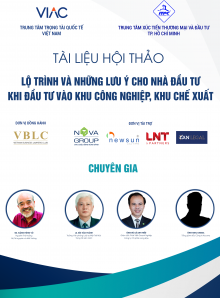 Hội thảo Lộ trình và những lưu ý cho nhà đầu tư khi đầu tư vào khu công nghiệp, khu chế xuất