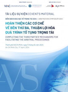 AMS 2024 | Diễn đàn Khoa học về Trọng tài "Hoàn thiện các cơ chế về bên thứ ba, thuận lợi hóa quá trình tố tụng trọng tài"