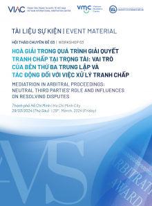 AMS 2024 | Hội thảo chuyên đề 03 "Hòa giải trong quá trình giải quyết tại trọng tài: Vai trò của bên thứ ba trung lập và tác động đối với việc xử lý tranh chấp"