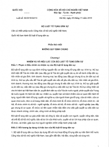 Bộ luật Tố tụng Dân sự 2015