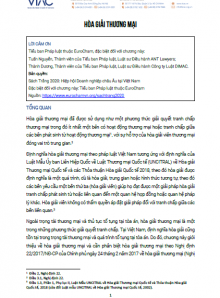 Hòa giải thương mại (Chương 5, Sách Trắng EUROCHAM 2020)