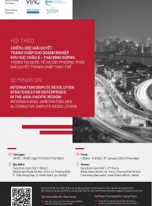 Seminar on Dispute resolution strategies for enterprises in the Asia-Pacific region: International arbitration and alternative dispute resolutions