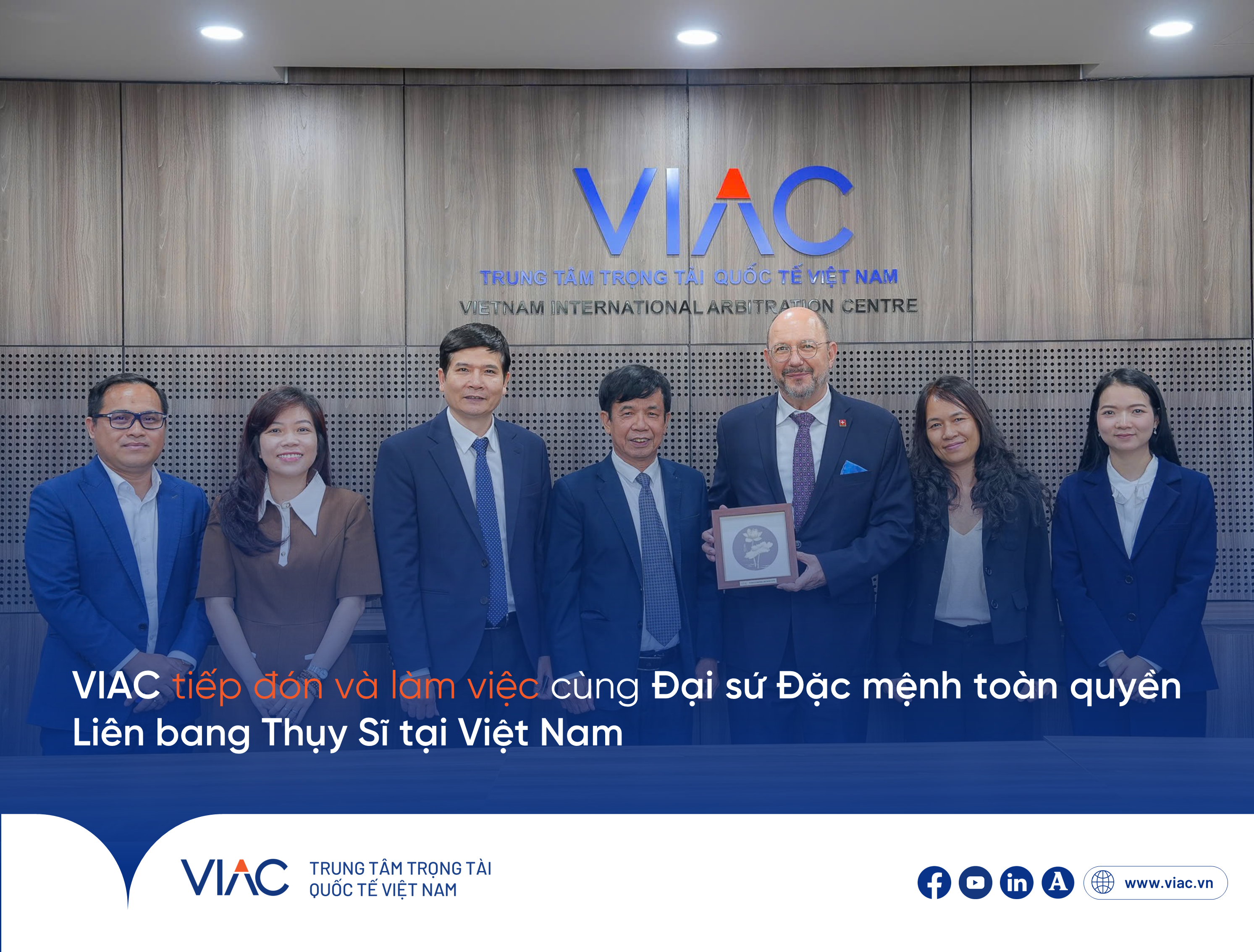 VIAC tiếp đón và làm việc cùng Đại sứ Đặc mệnh toàn quyền Liên bang Thụy Sĩ tại Việt Nam