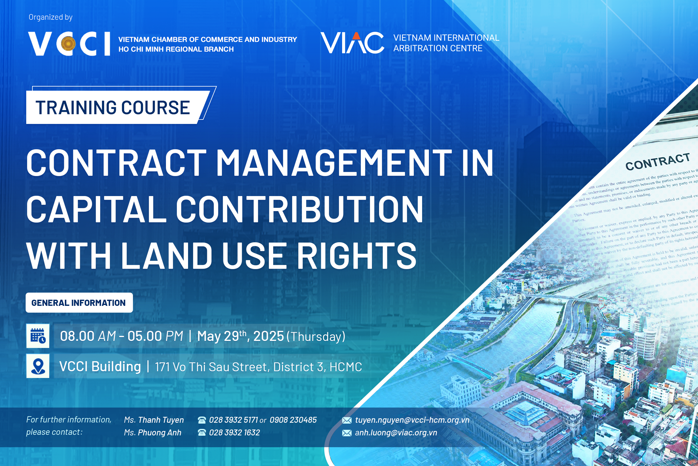 Training course “Contract management in capital contribution with land use rights"