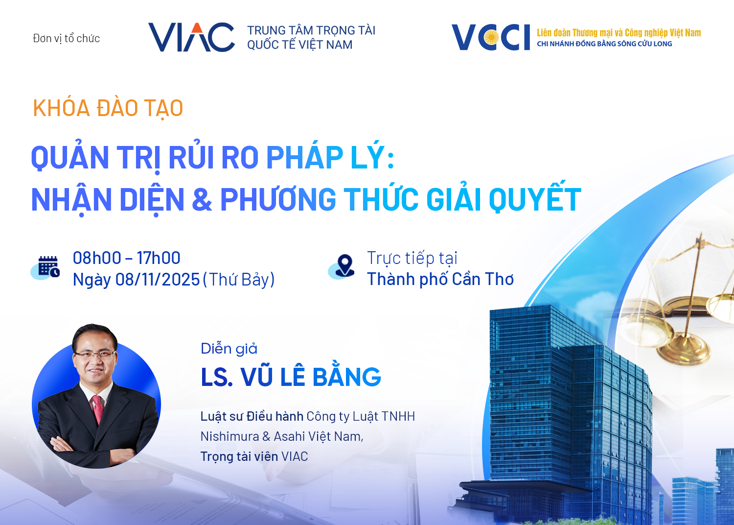 Khoá đào tạo “Quản trị rủi ro pháp lý: Nhận diện và Phương thức giải quyết tranh chấp”