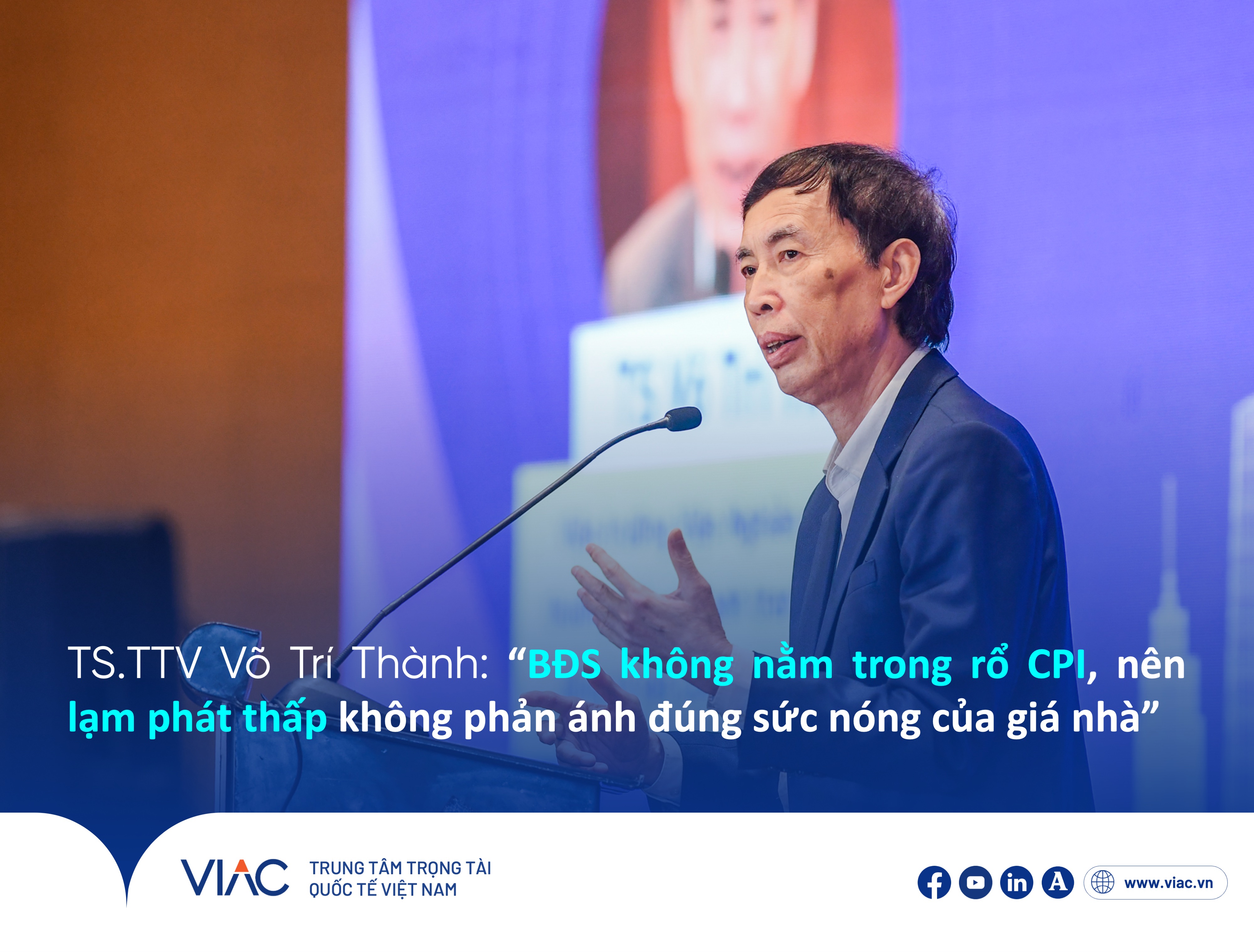 TS.TTV Võ Trí Thành: “BĐS không nằm trong rổ CPI, nên lạm phát thấp’ không phản ánh đúng sức nóng của giá nhà” 