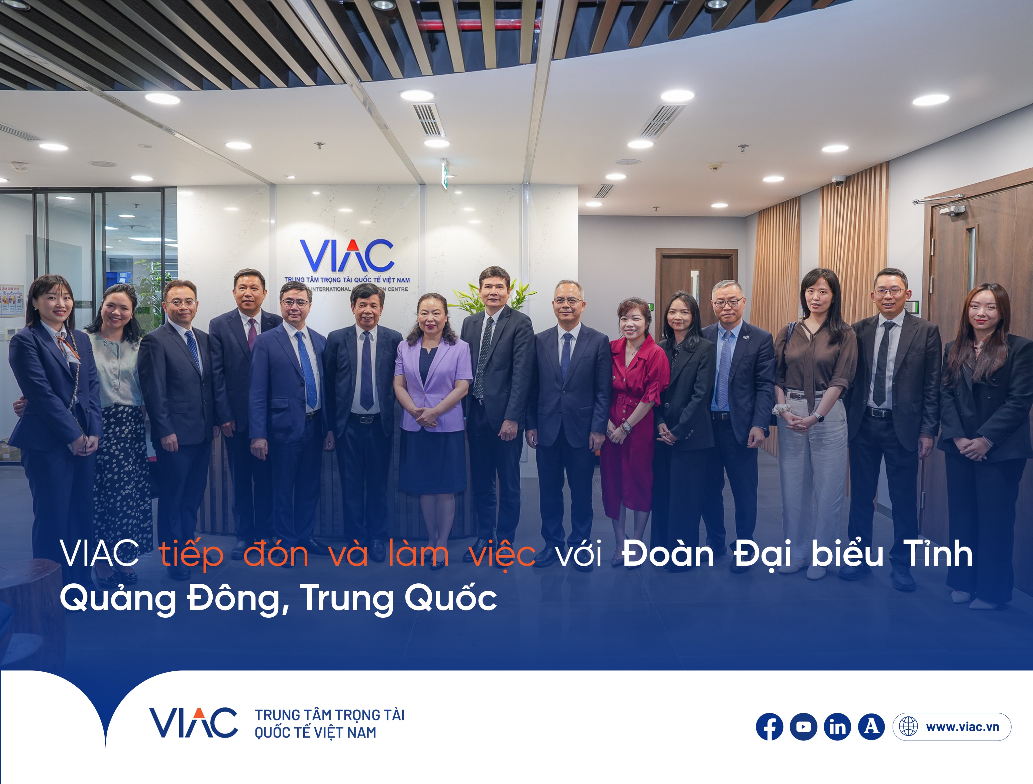 VIAC tiếp đón và làm việc với Đoàn Đại biểu Tỉnh Quảng Đông, Trung Quốc