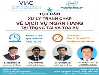 [Hà Nội] Tọa đàm Xử lý tranh chấp tín dụng tại tòa án và trọng tài