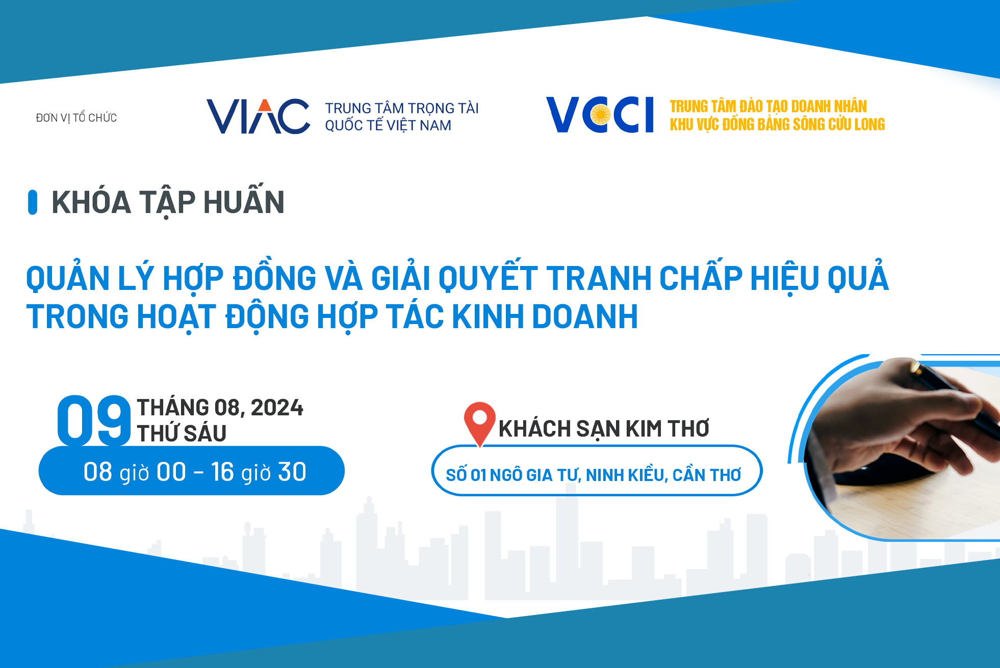 Khóa tập huấn "Quản lý hợp đồng và giải quyết tranh chấp hiệu quả trong hoạt động"