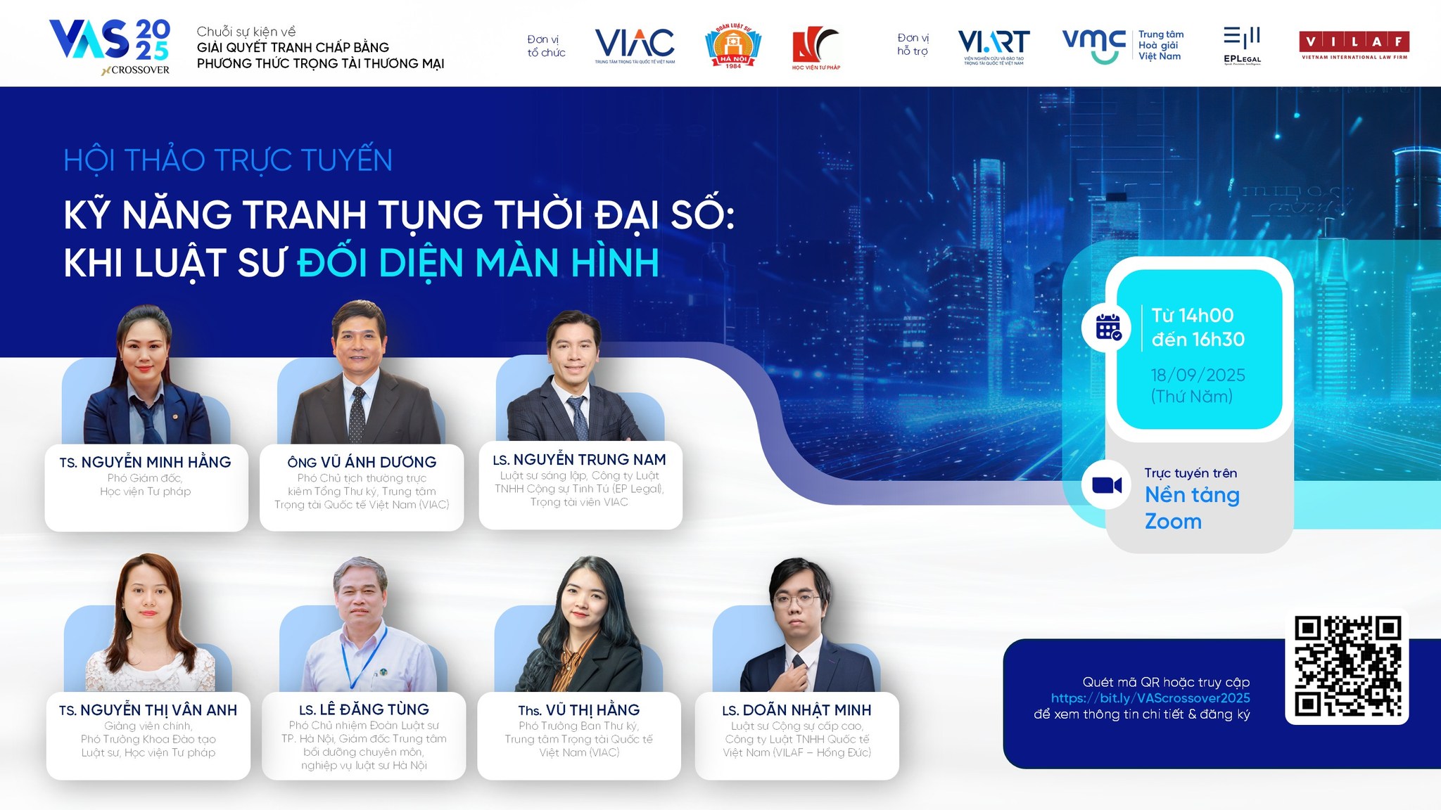 [RECAP VAS 2025] Hội thảo trực tuyến kỹ năng tranh tụng thời đại số: Khi luật sư đối diện màn hình  