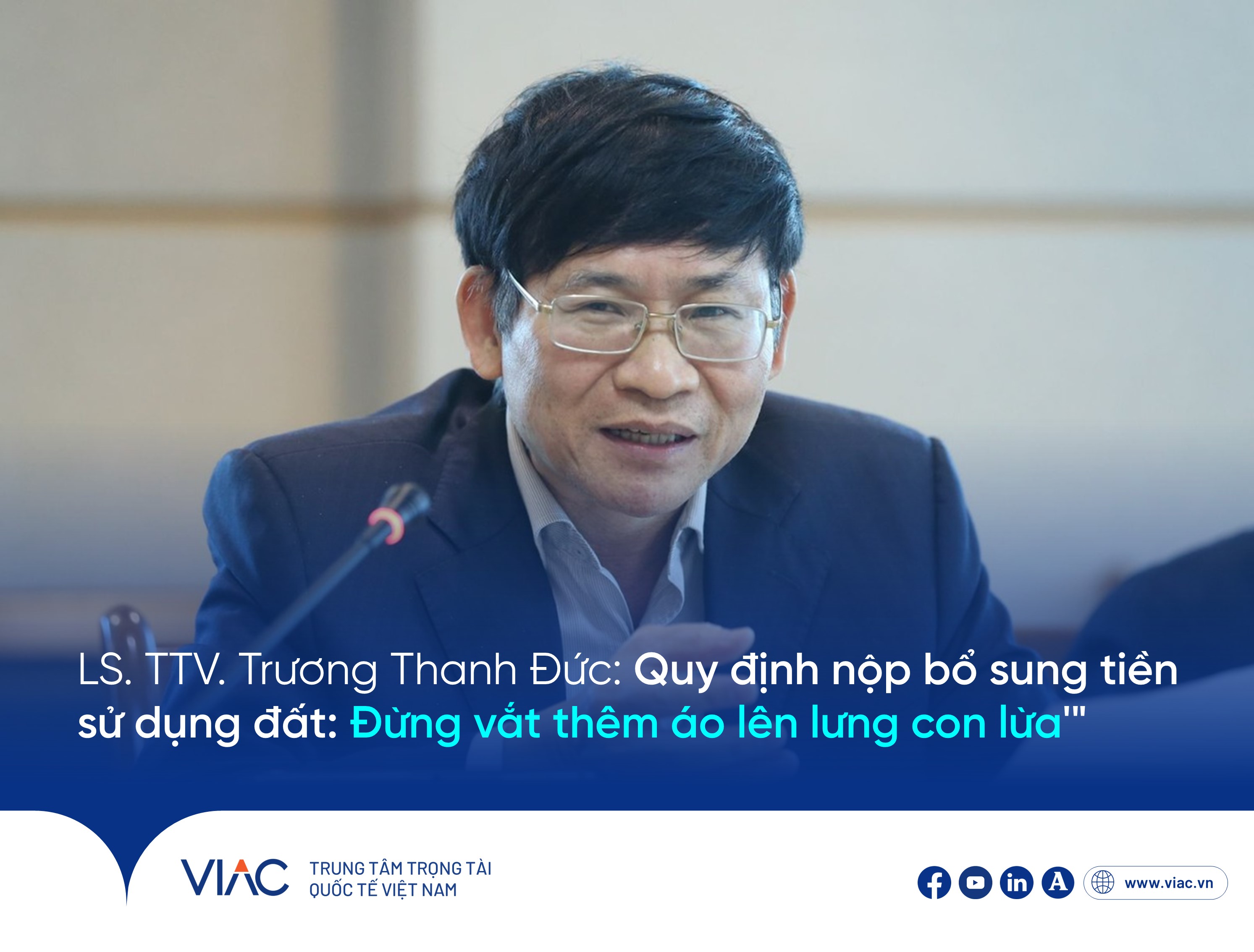 LS. TTV. Trương Thanh Đức: "Quy định nộp bổ sung tiền sử dụng đất: Đừng vắt thêm áo lên lưng con lừa"